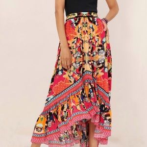 Anthropologie Christia High-Low Maxi Skirt